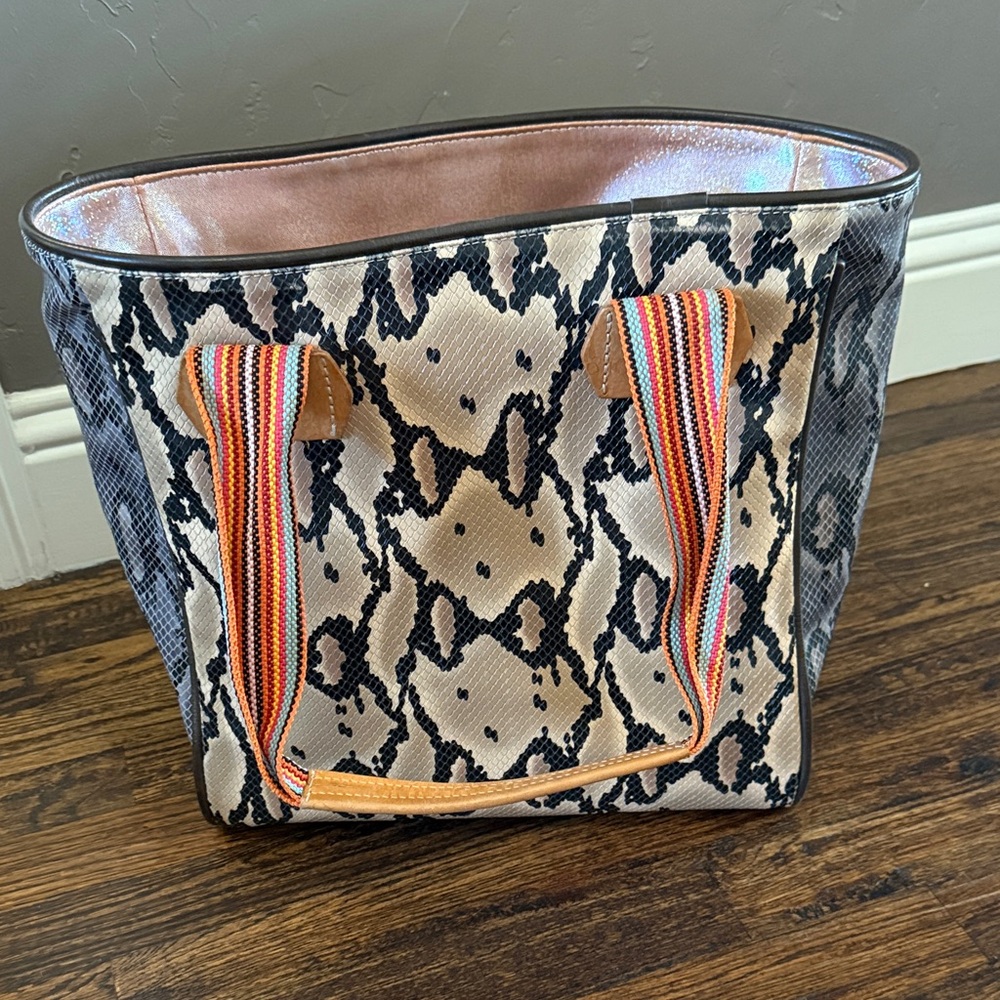 Consuela Snake Print Tote Bag